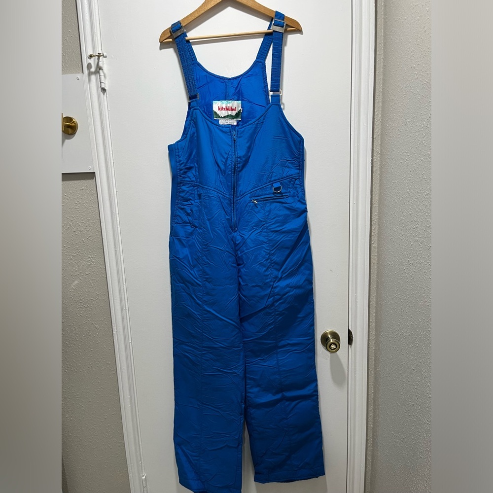 Kitzbuhel Vintage Ski Bibs Size 38 Women’s Blue EUC